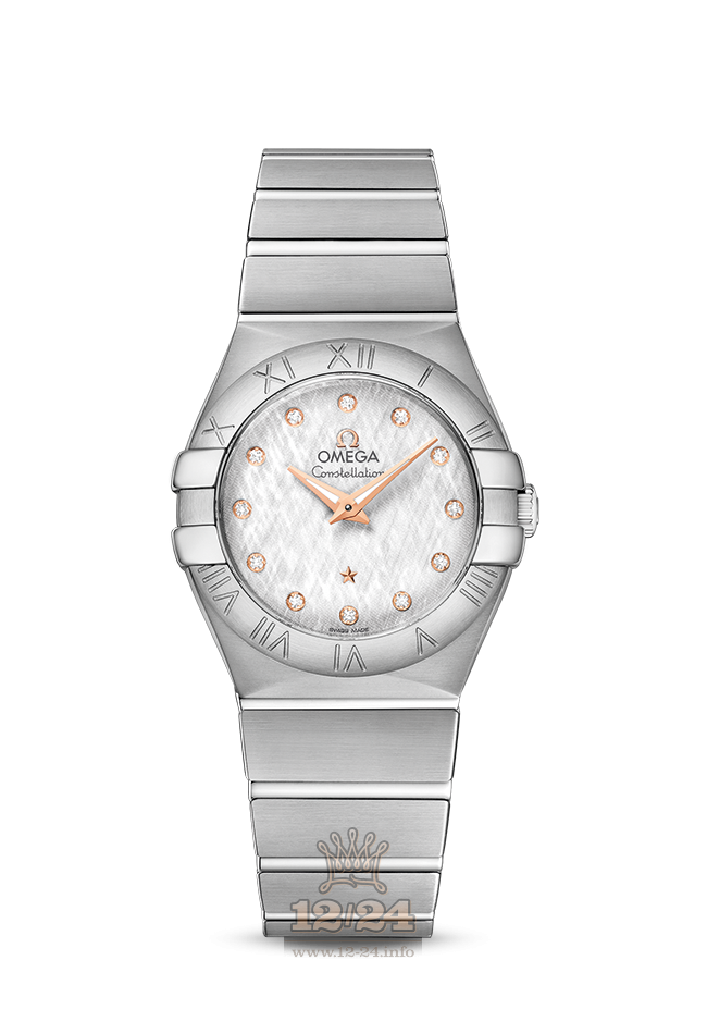 Omega Constellation Watch 123.10.27.60.52.001 27 mm Stainless steel Case White Silver Dial