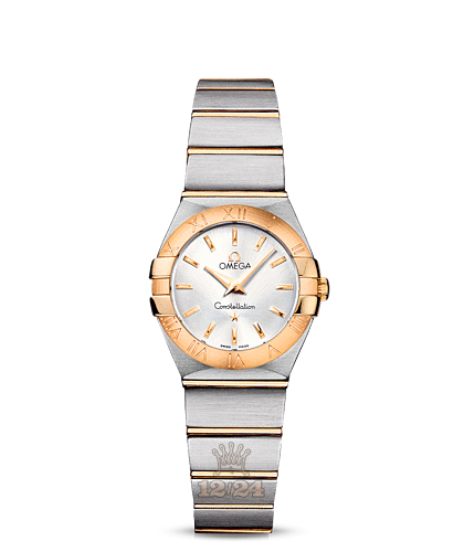 Omega Constellation Watch 123.20.24.60.02.002 24 mm Steel / Yellow gold Case Silver Dial
