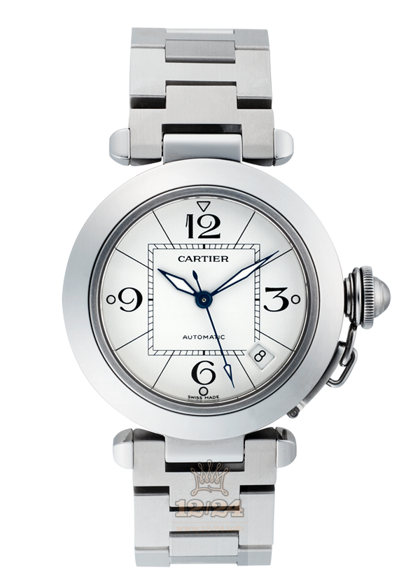 Cartier Pasha de Cartier Watch W31074M7 35 mm Stainless steel Case White Dial