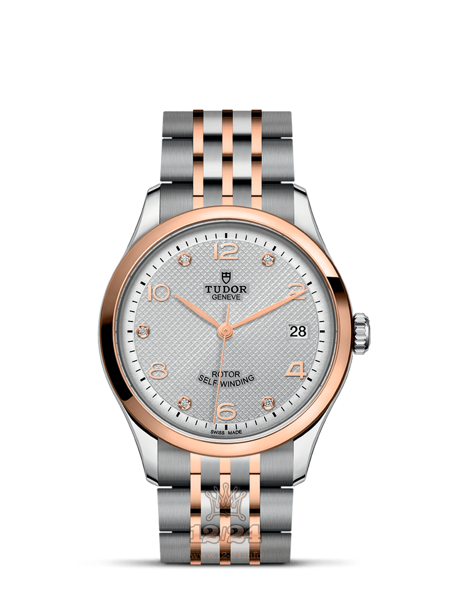 Tudor 1926 Watch m91451-0002 36 mm Steel / Pink gold Case Silver Dial
