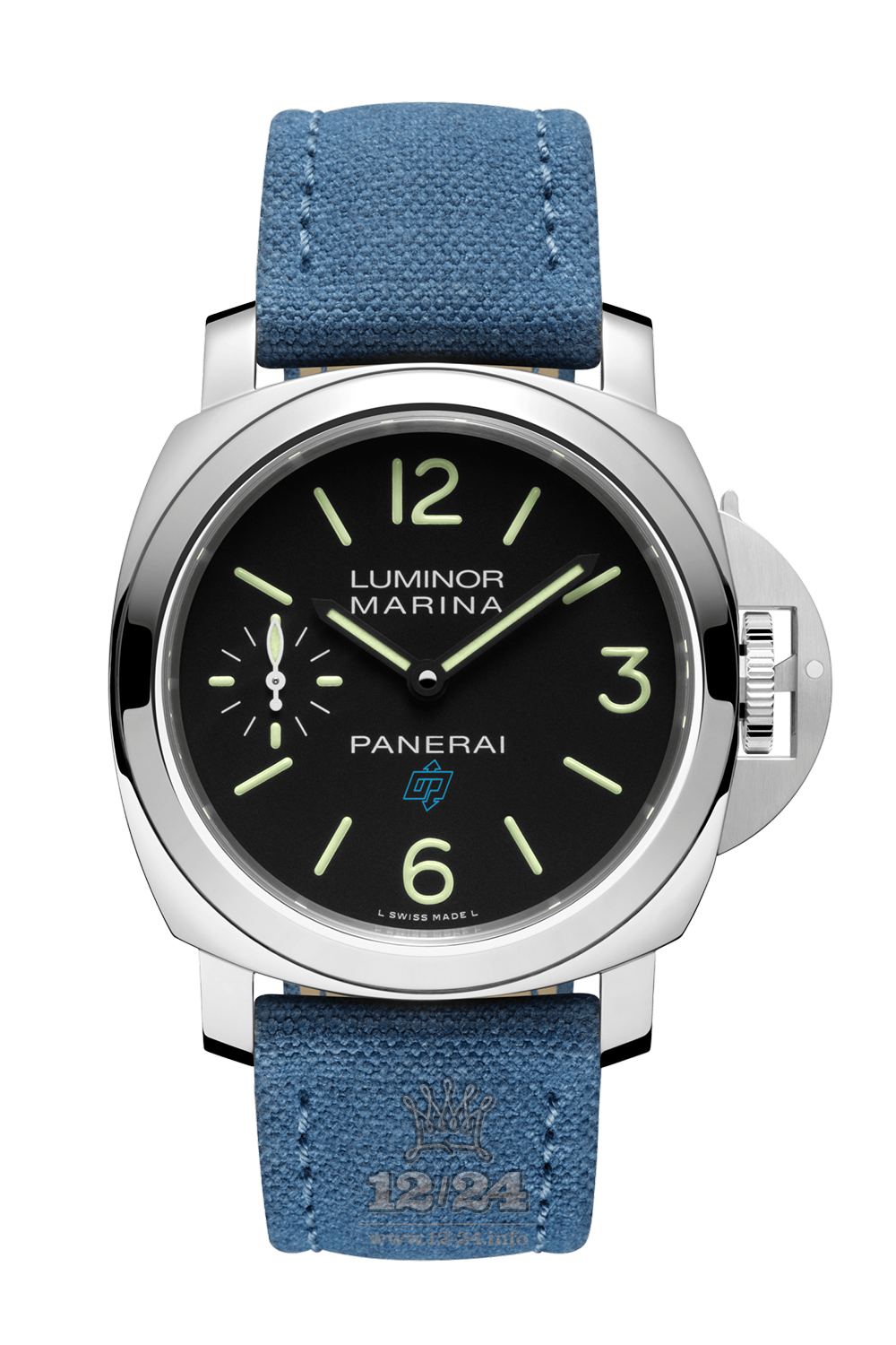 Panerai Luminor Watch PAM00777 44 mm Stainless steel Case Black Dial