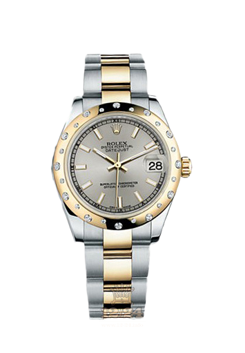 Rolex Datejust Watch 178343-0055 31 mm Steel / Yellow gold Case Silver Dial