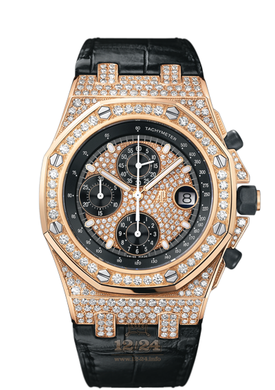 Audemars Piguet Royal Oak Offshore Watch 26067OR.ZZ.D002CR.01 42 mm Pink gold Case Silver Golden Dial