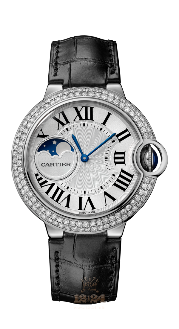 Cartier Ballon Bleu de Cartier Watch WJBB0028 37 mm White gold Case Silver Dial