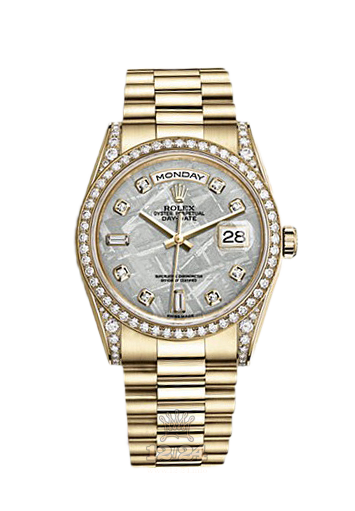Rolex Day-Date Watch 118388-0020 36 mm Yellow gold Case Gray Dial