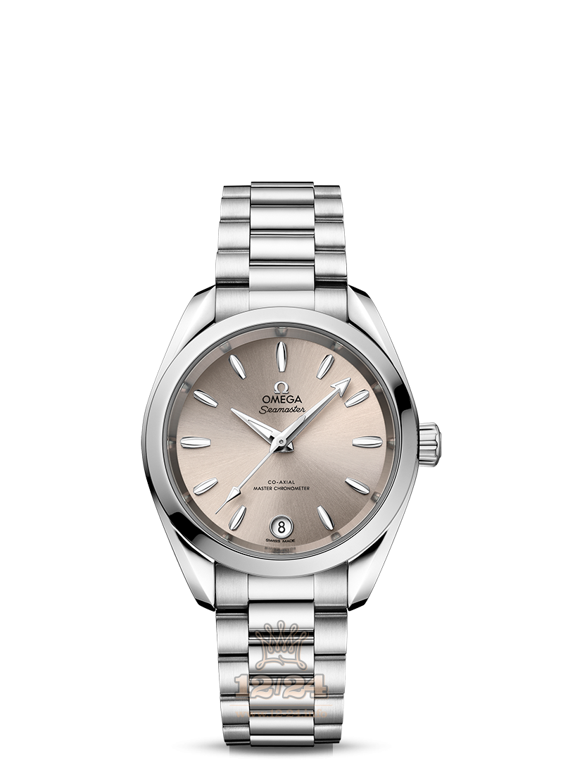Omega Seamaster Watch 220.10.34.20.09.001 34 mm Stainless steel Case Beige Dial