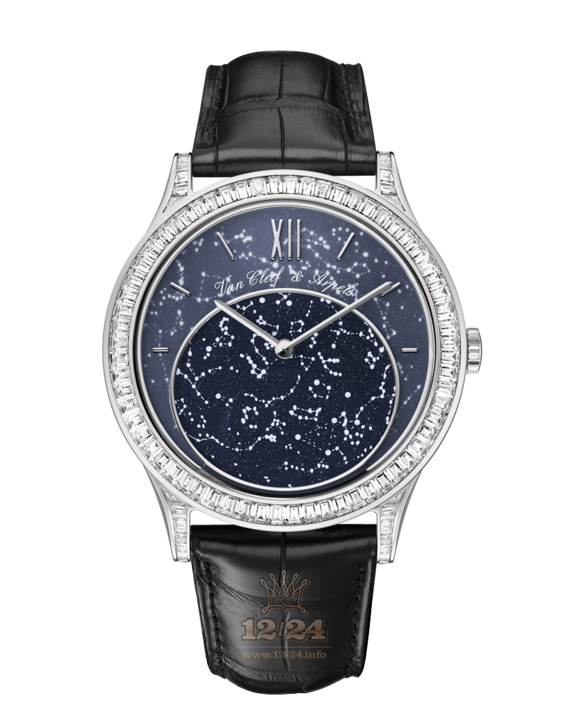 Van Cleef Poetic Complications Watch VCARM96400 White gold Case Dark blue Dial