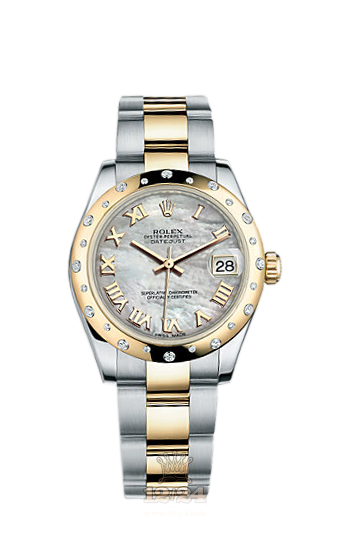 Rolex Lady-Datejust Watch 178343-0007 31 mm Steel / Yellow gold Case White Dial