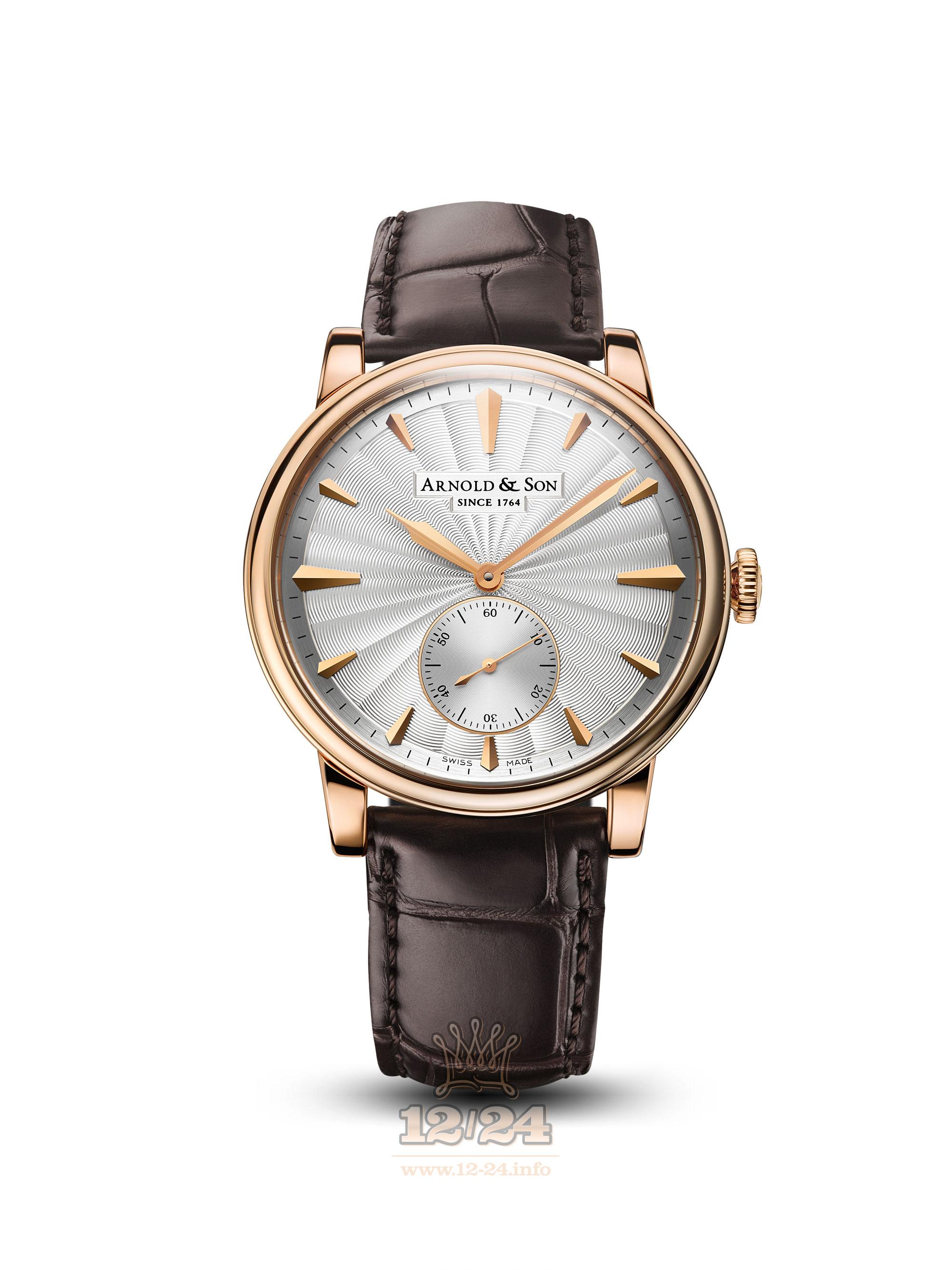 Arnold Son Royal Collection Watch 1LCAP.S10A.C110A Pink gold Case White Silver Dial