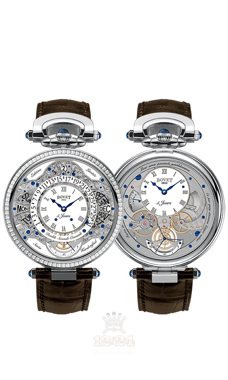 Bovet Fleurier Complications Watch ACQPR002-SB1 43 mm White gold Case White Gray Dial