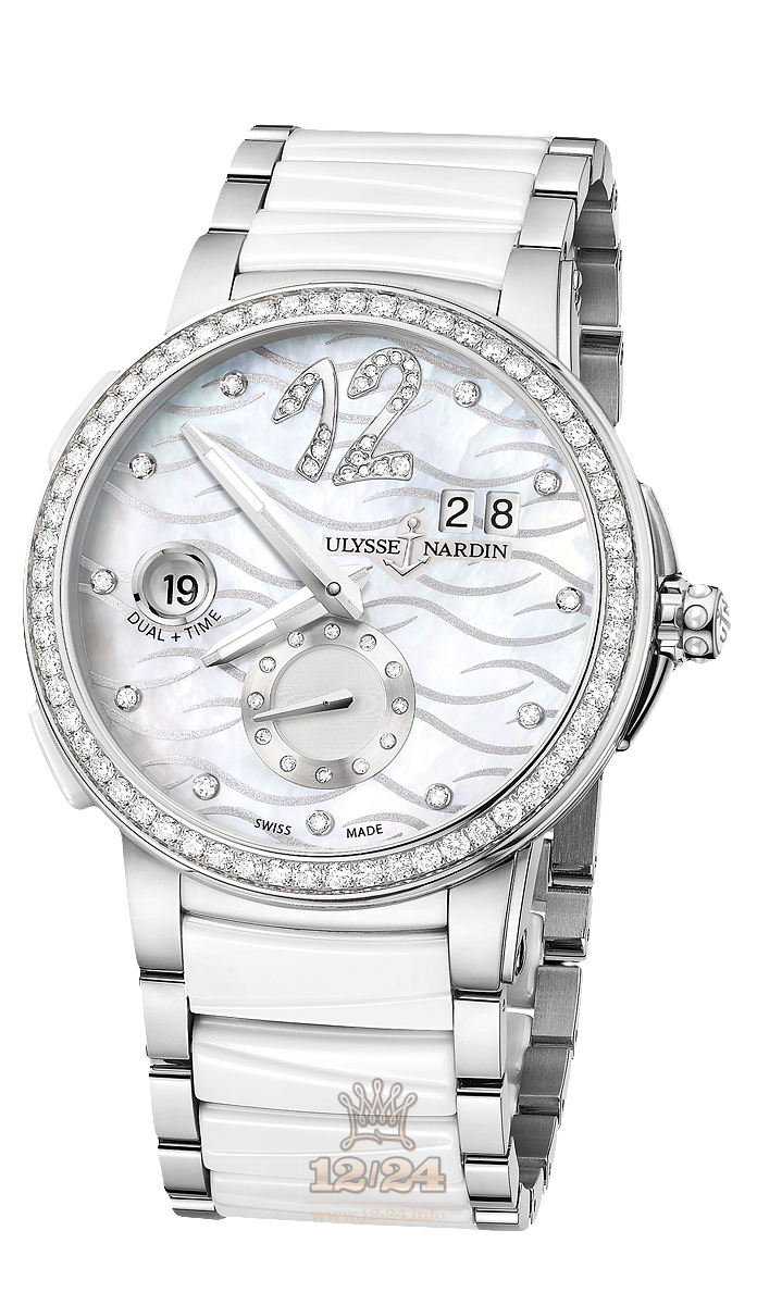 Ulysse Nardin Executive Watch 243-10B-7/691 40 mm Stainless steel Case White Dial