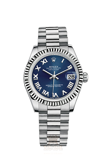 Rolex Datejust Watch 178279-0083 31 mm White gold Case Dark blue Dial