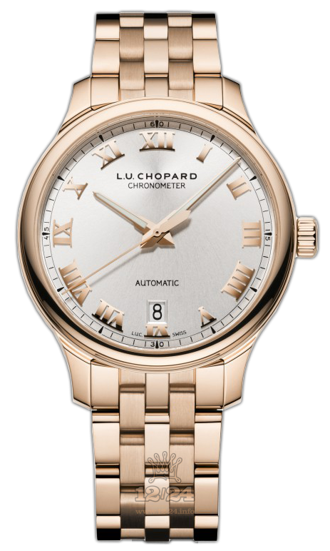 Chopard L.U.C Watch 151937-5001 42 mm Pink gold Case Silver Dial