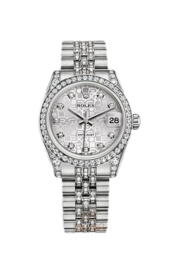Rolex Datejust Watch 178159-0032 31 mm White gold Case Silver Dial