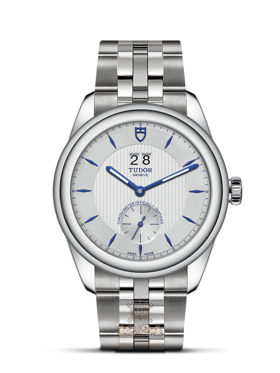 Tudor Glamour Watch M57100-0001 42 mm Stainless steel Case Silver Dial