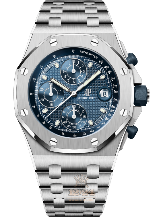 Audemars Piguet Royal Oak Offshore Watch 26238ST.OO.2000ST.01 42 mm Stainless steel Case Dark blue Dial