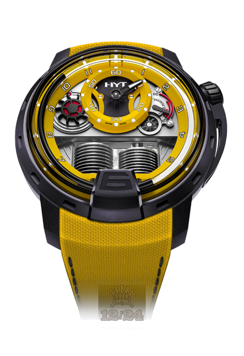 HYT H1 Watch 148-TT-80-NF-FY 49 mm Titanium Case