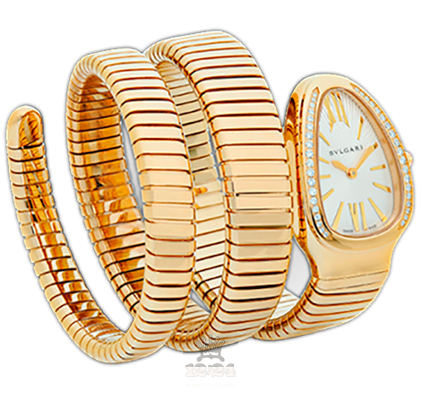 Bvlgari Serpenti Watch 101923 SP35C6GDG.2T 35 mm Yellow gold Case White Dial