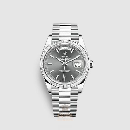 Rolex Day-Date Watch 228396tbr-0031 40 mm Platinum Case Gray Dial