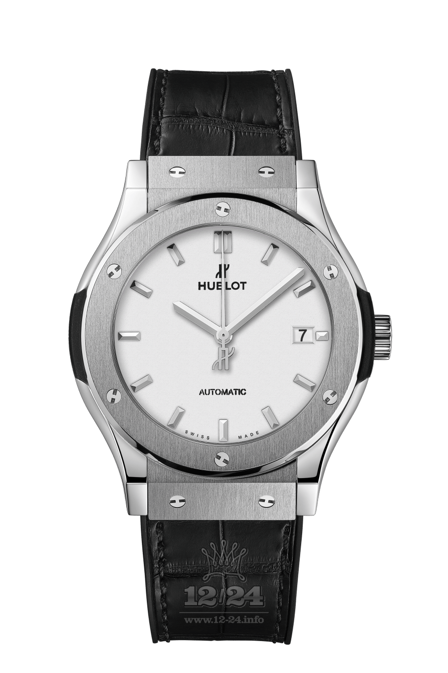 Hublot Classic Fusion Watch 542.NX.2611.LR 42 mm Titanium Case White Dial