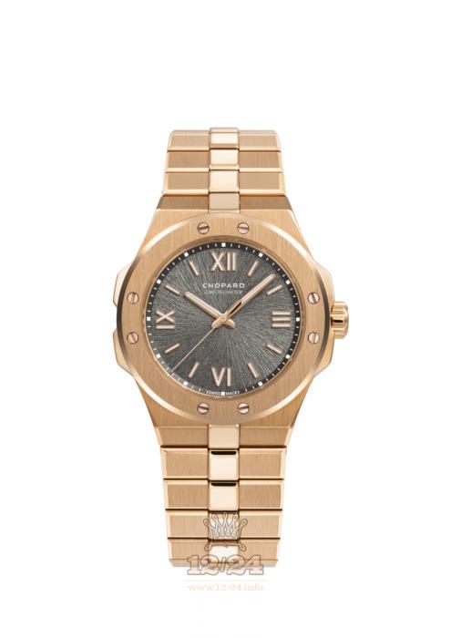 Chopard Alpine Eagle Watch 295370-5001 36 mm Pink gold Case Gray Dial