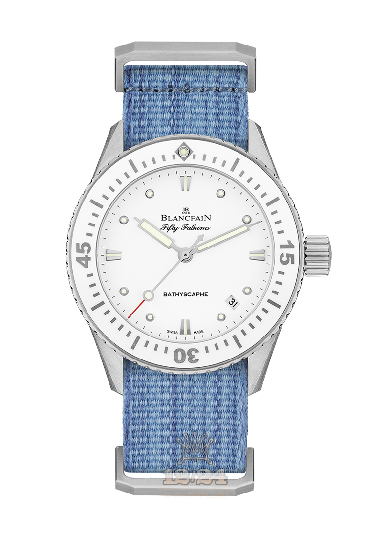 Blancpain Fifty Fathoms Watch 5100-1127-NAJ 38 mm Stainless steel Case White Dial
