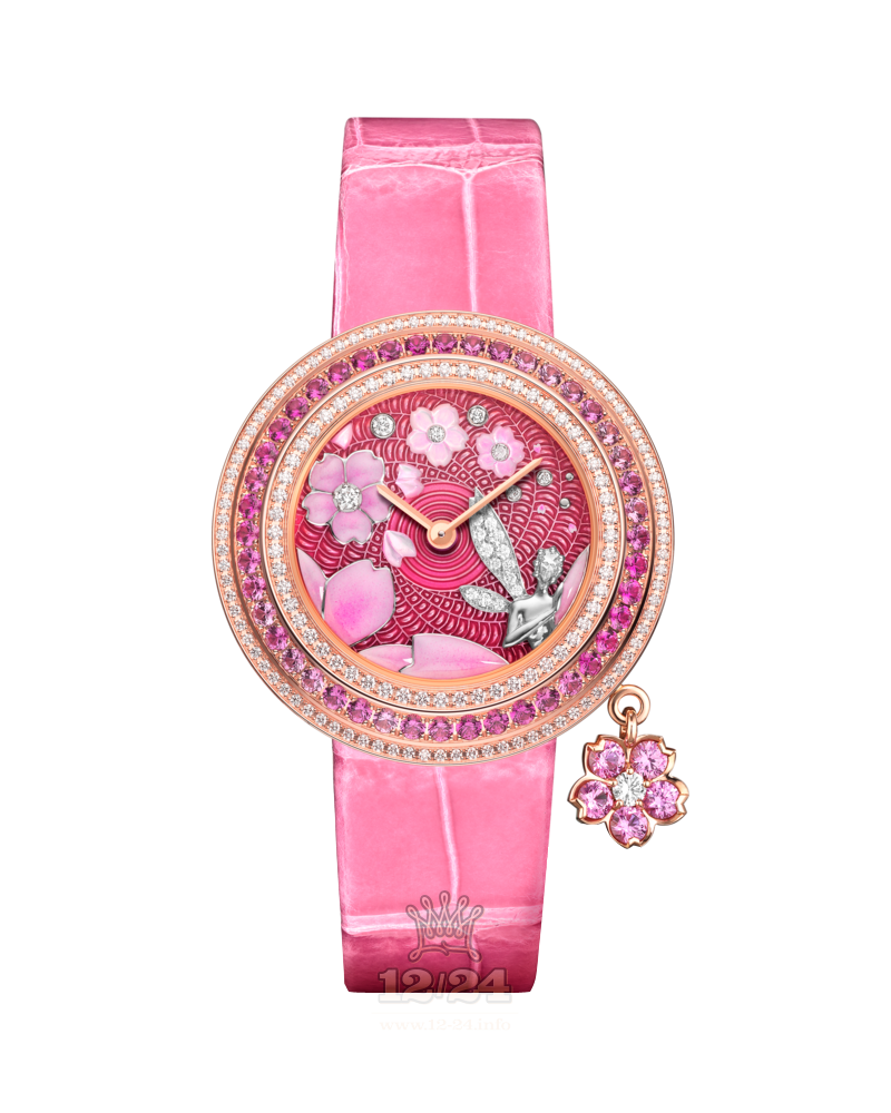 Van Cleef Extraordinary Dials Watch VCARO8O600 Pink gold Case Pink Dial