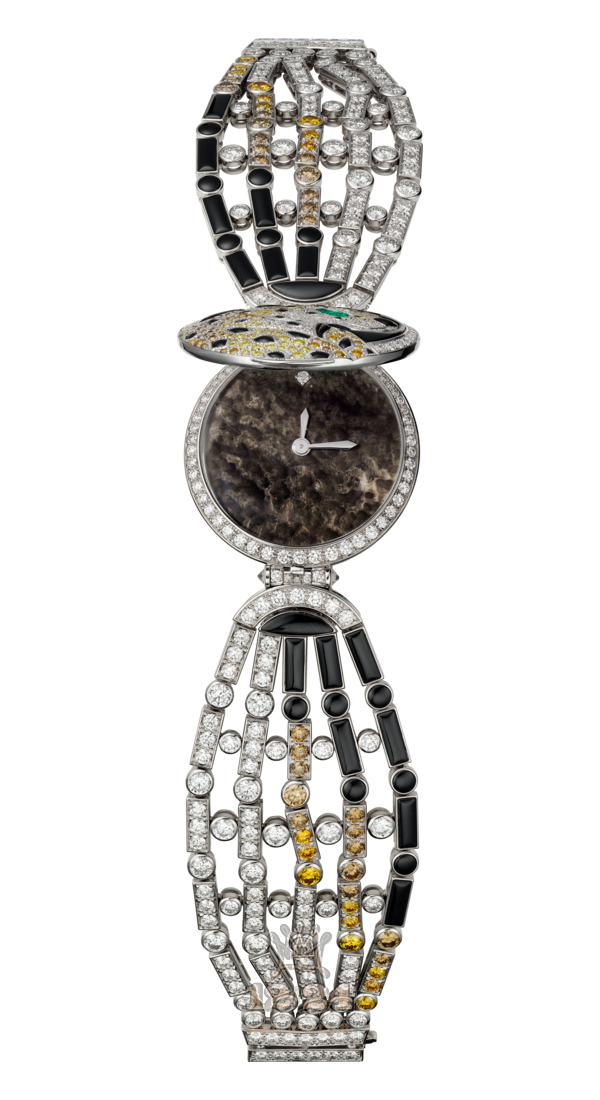 Cartier Creative jewelry watches Watch HPI00922 White gold Case Black Brown (chocolate) Dial