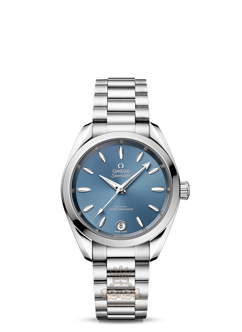 Omega Seamaster Watch 220.10.34.20.03.002 34 mm Stainless steel Case Dark blue Dial