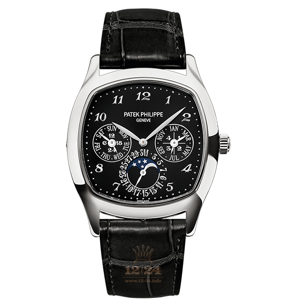 Patek Philippe Grand Complications Watch 5940G-010 37 mm White gold Case Black Dial