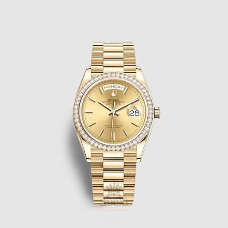Rolex Day-Date Watch 128348rbr-0026 36 mm Yellow gold Case Yellow Dial
