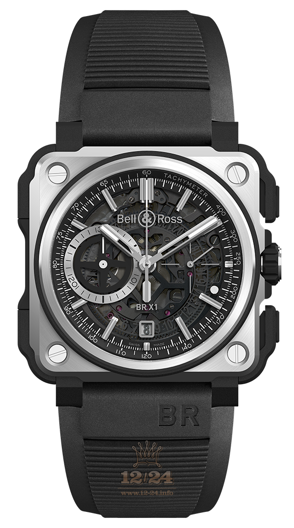 Bell & Ross Instruments Watch BRX1-CE-TI-BLC 45 mm Titanium Rubber Ceramics Case Black Dial