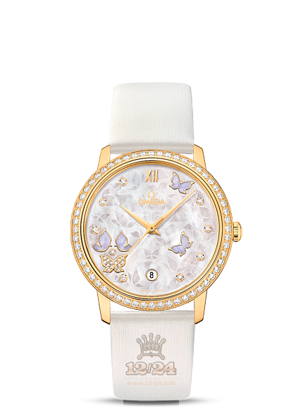 Omega Prestige Watch 424.57.37.20.55.001 37 mm Yellow gold Case White Dial