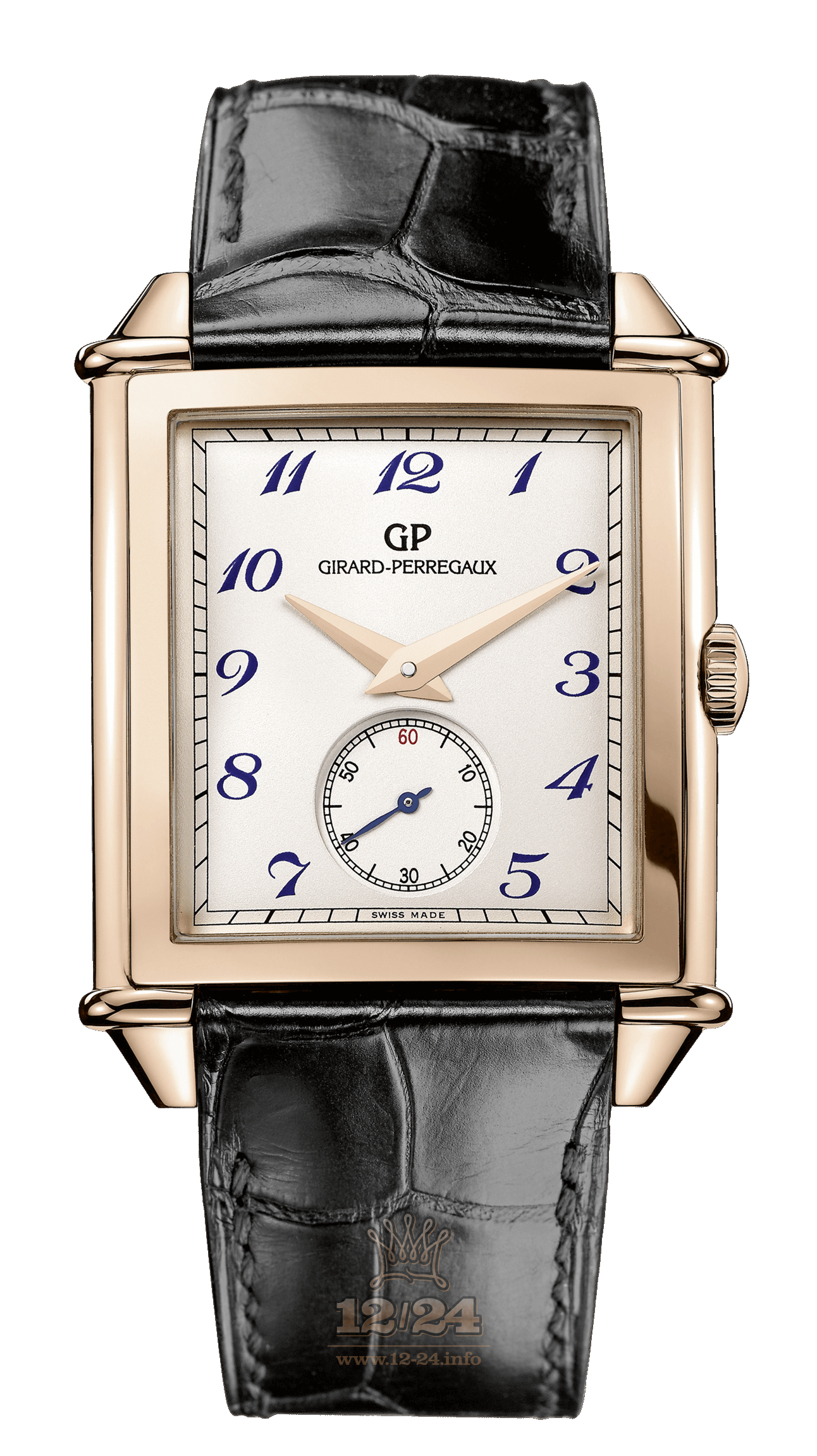 Girard Perregaux Vintage 1945 Watch 25880-52-721-BB6A 36 mm Pink gold Case Silver Dial