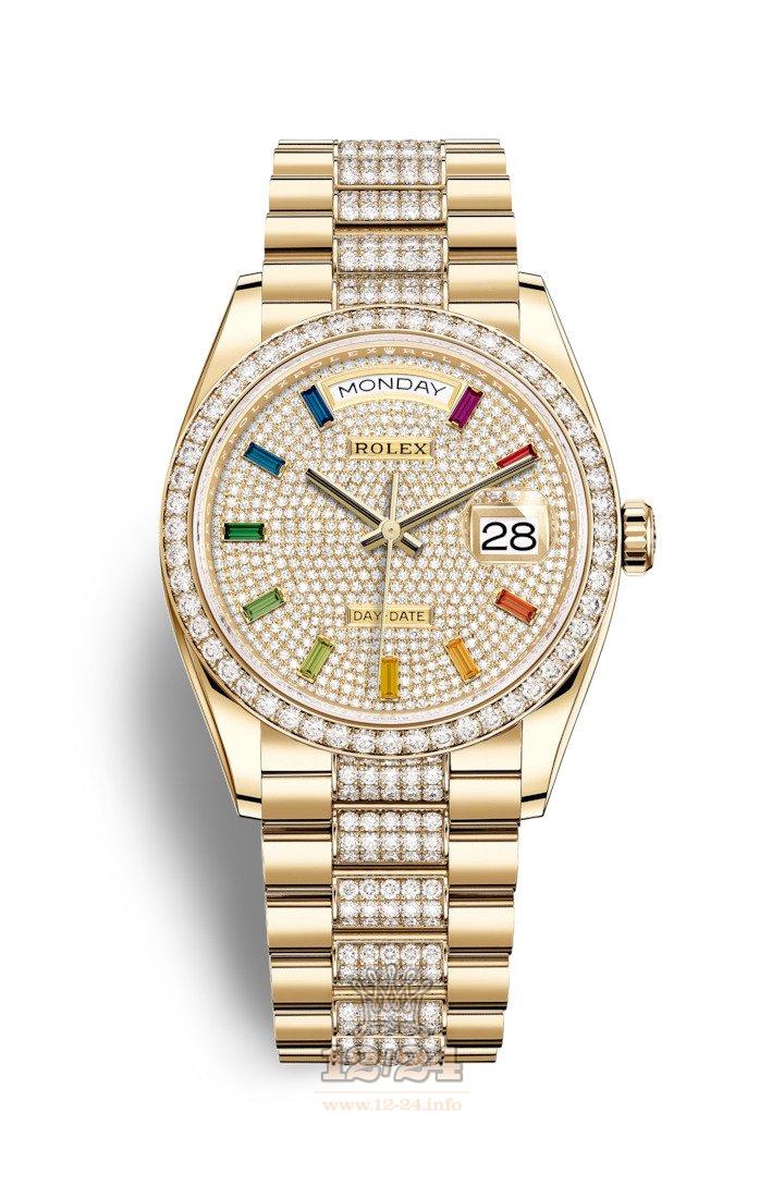 Rolex Day-Date Watch 128348rbr-0031 36 mm Yellow gold Case