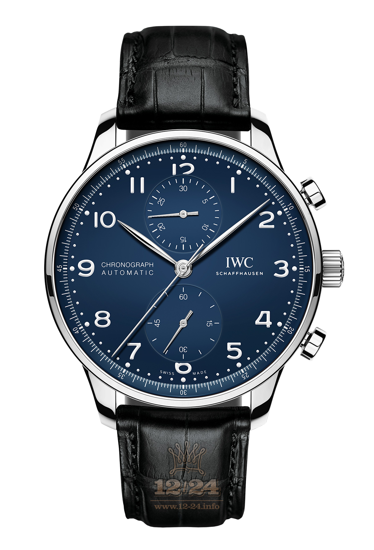 IWC Portugieser Watch IW371601 41 mm Stainless steel Case Dark blue Dial