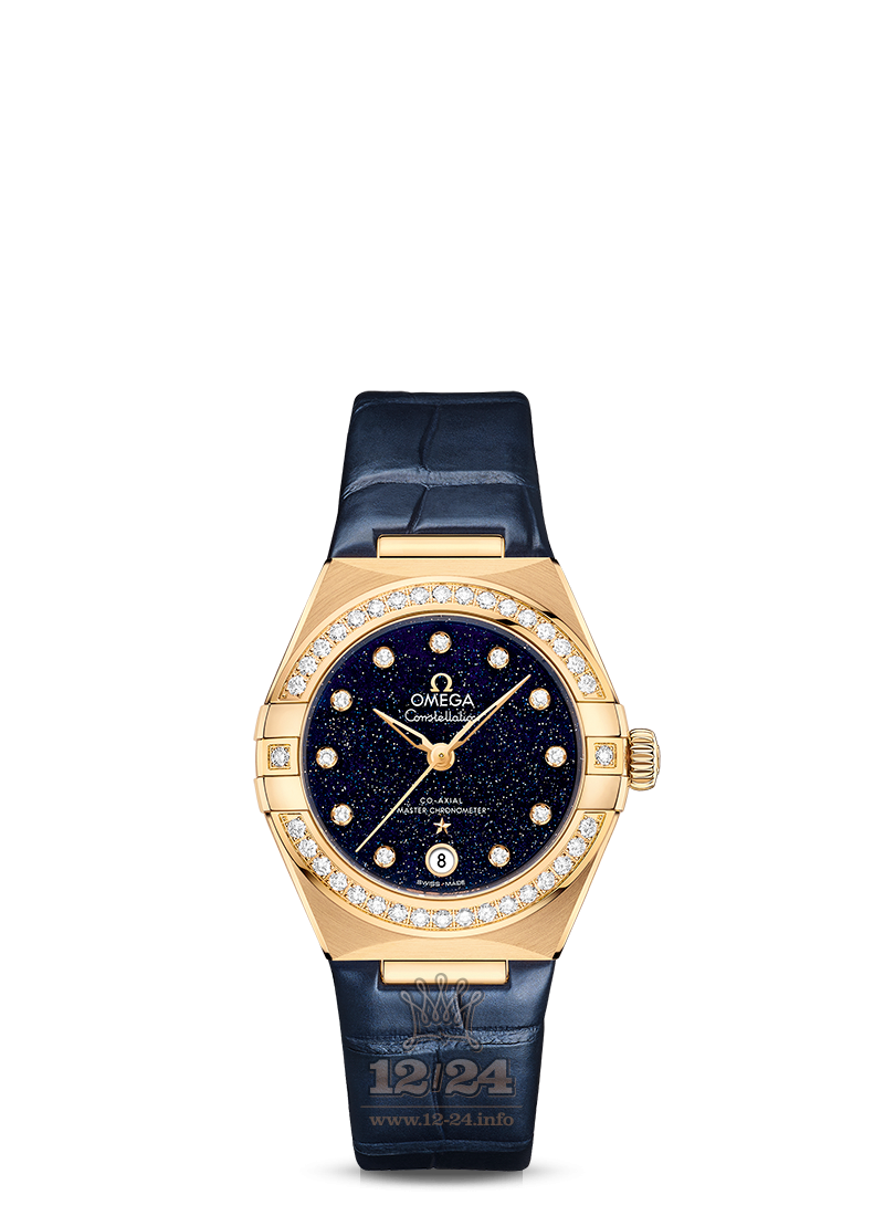 Omega Constellation Watch 131.58.29.20.53.001 29 mm Yellow gold Case Dark blue Dial