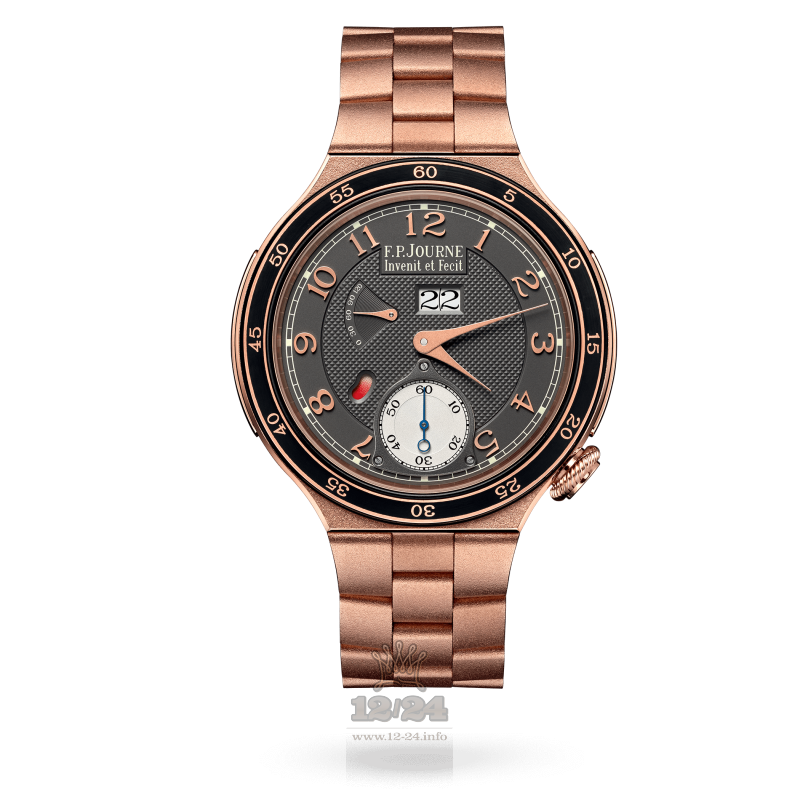 F.P.Journe Linesport Watch automatique reserve rg 44 mm Pink gold Case Gray Dial