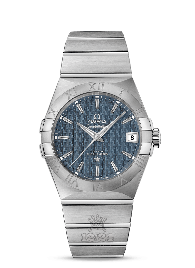 Omega Constellation Watch 123.10.38.21.03.001 38 mm Stainless steel Case Dark blue Dial