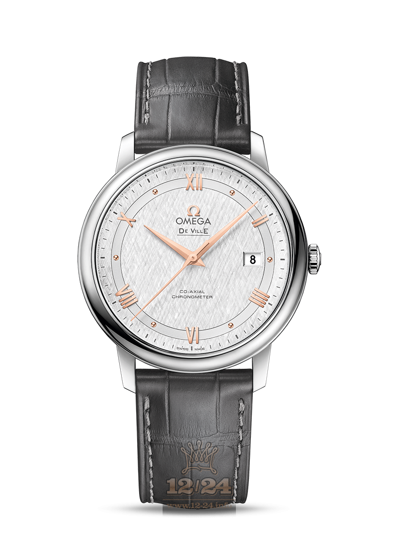 Omega Prestige Watch 424.13.40.20.02.005 40 mm Stainless steel Case Silver Dial