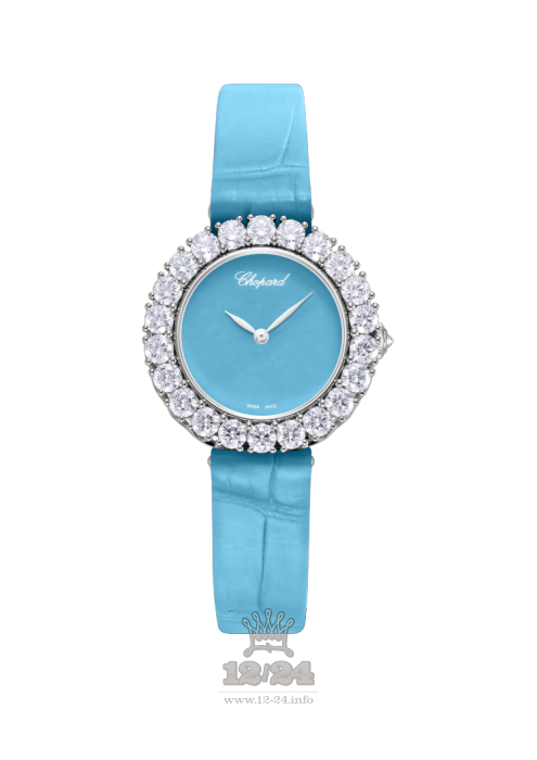 Chopard L Heure du Diamant Watch 13A378-1004 30 mm White gold Case Blue Dial