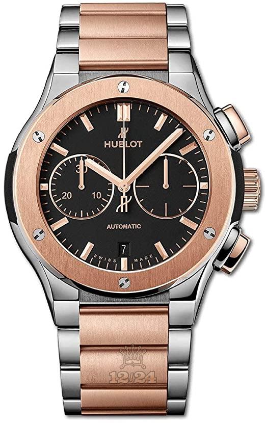 Hublot Classic Fusion Watch 540.NO.1180.NO 42 mm Pink gold Titanium Case Black Dial