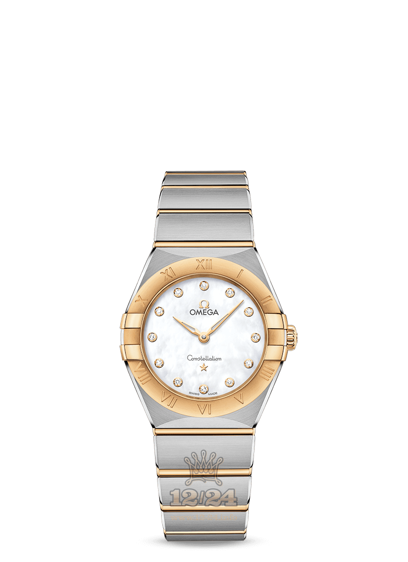 Omega Constellation Watch 131.20.28.60.55.002 28 mm Steel / Yellow gold Case White Dial