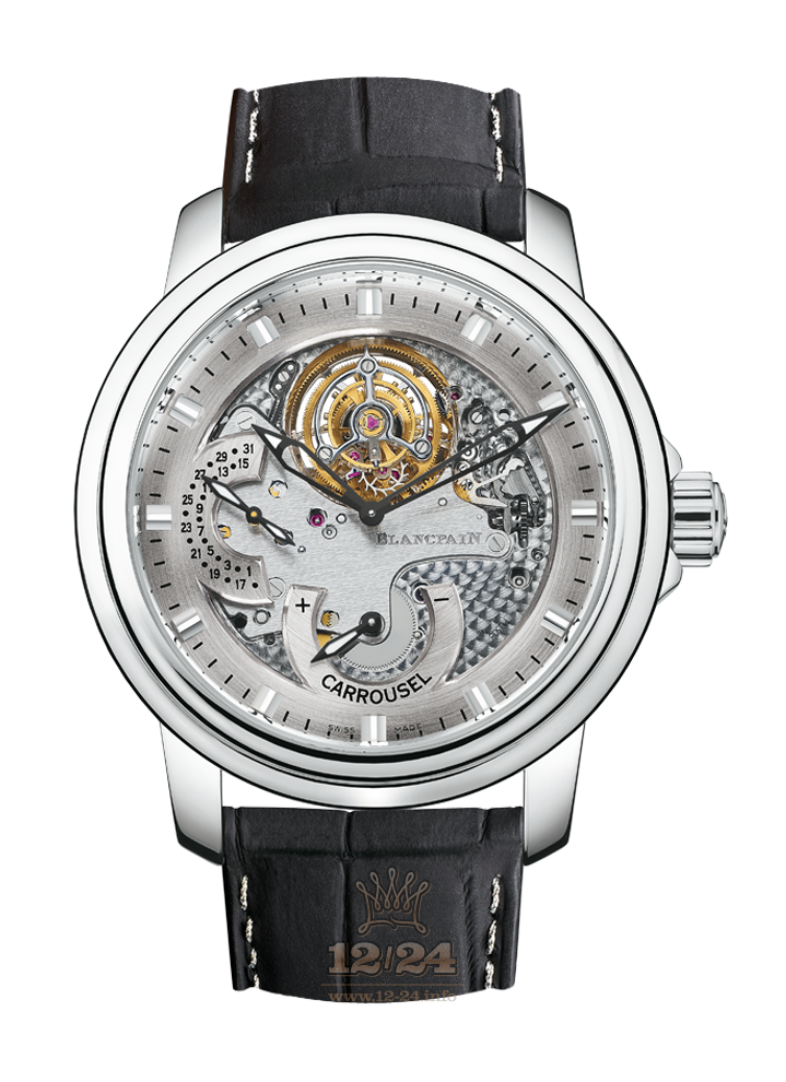 Blancpain Le Brassus Watch 00225-3434-53B 44 mm Platinum Case Silver Dial