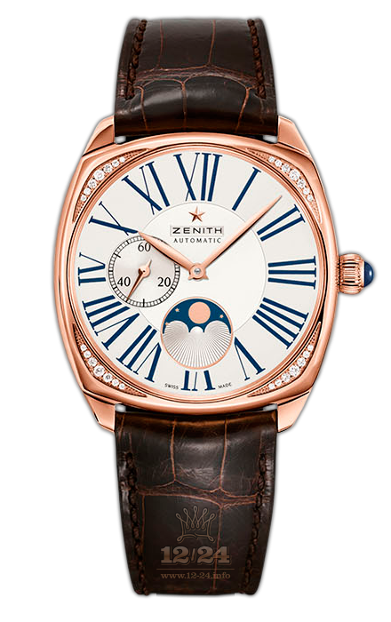 Zenith Star Watch 22.1925.692/01.c725 37 mm Pink gold Case Silver Dial