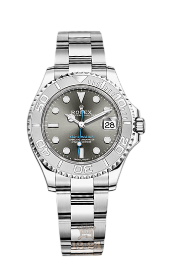 Rolex Yacht-Master Watch 268622-0002 37 mm Stainless steel Platinum Case Gray Dial