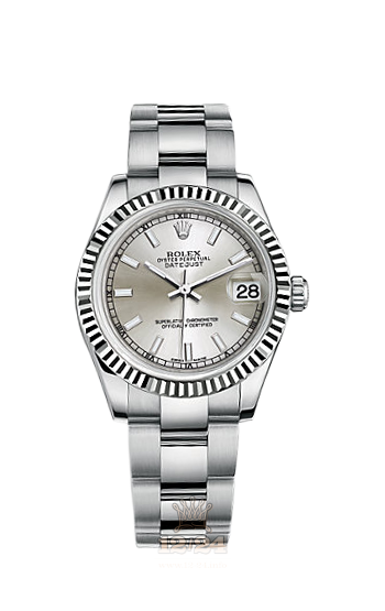 Rolex Datejust Watch 178274-0025 31 mm Steel / White gold Case Silver Dial