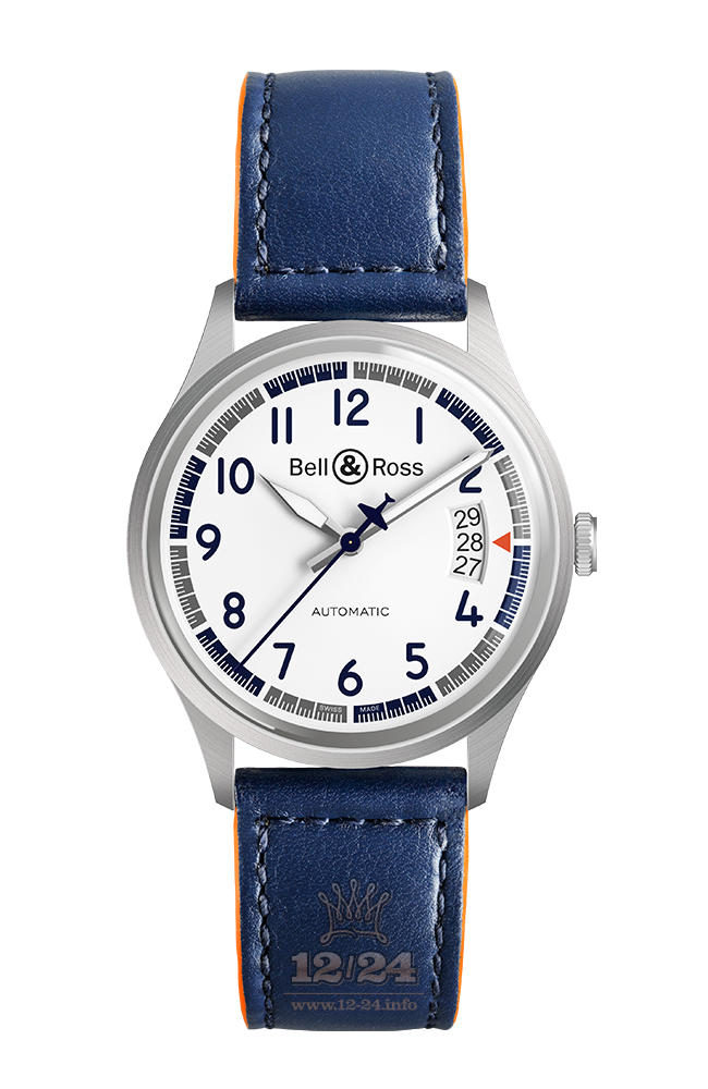 Bell & Ross Vintage Watch BRV192-BB-ST/SCA 38 mm Stainless steel Case White Dial