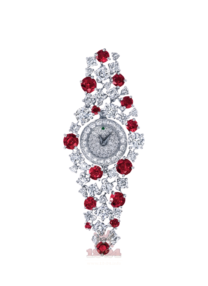 Graff Jewellery Watches Watch GW-BabyGalaxy-Ruby+Diam_1 White gold Case Silver Dial