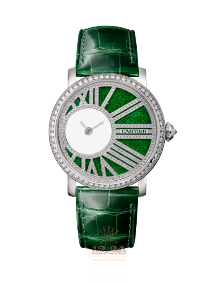 Cartier Rotonde de Cartier Watch HPI01300 35 mm White gold Case Green Dial